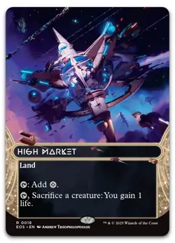 High Market (0018) (Borderless) #18 (NM) Edge of Eternities EOS Magic MTG - Image 1