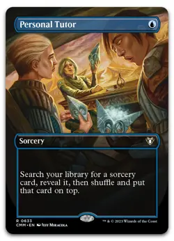 Personal Tutor (Borderless) #633 (NM) Commander Masters CMM Magic MTG - Image 1