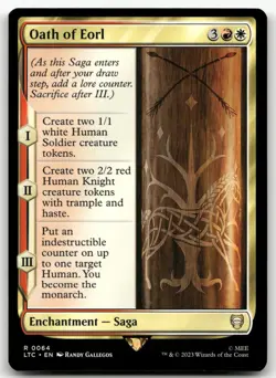 Oath of Eorl #64 (NM) Lord of the Rings LTC Magic MTG - Image 1