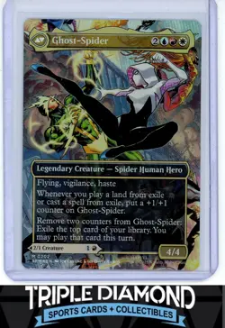 Magic The Gathering Spider-Man Gwen Stacy/Ghost-Spider Borderless #202 C708 - Image 2