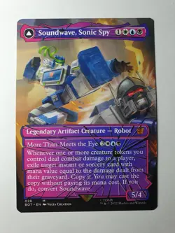 MTG - Soundwave, Sonic Spy - Brother's War Transformers #028 - N/M Mythic - Image 1