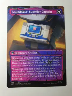 MTG - Soundwave, Sonic Spy - Brother's War Transformers #028 - N/M Mythic - Image 2