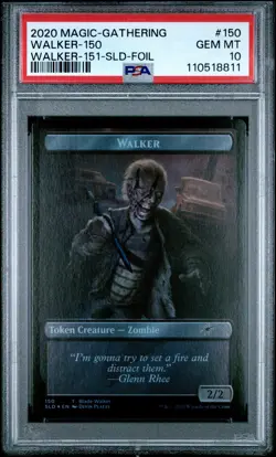 2020 MTG SECRET LAIR DROP WALKER TOKEN-150/WALKER TOKEN-151 PSA 10 - Image 1
