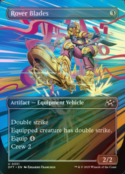 MTG Rover Blades Borderless Foil ** Aetherdrift ** English (NM) - Image 1