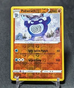 Poliwrath Rare Reverse Holo Fighting 2022 Lost Origin Pokemon TCG Card 085/196 - Image 1