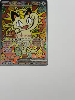 Meowth ex 121/088 ENGLISH Special Illustration Rare - Perfect Order SIR Pokemon - Image 3