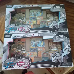1-Pokemon Unova Heavy Hitters Premium Scarlet Violet Black Bolt & White Flare - Image 1