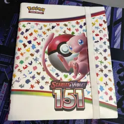 Pokemon Scarlet & Violet 151 Mew 9-Pocket Binder - NO CARDS - Image 1