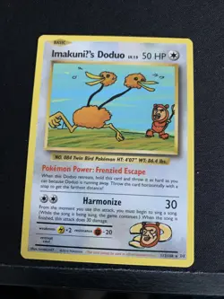 x1 ImakuniU's Doduo - 112/108 - Secret Rare Pokemon XY Evolutions NM - Image 1