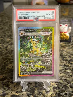 Leafeon EX 144/131 Prismatic Evolutions SIR Pokemon Card PSA 10 - Image 1
