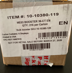 Pokemon TCG Mega Evolutions Perfect Order ME03 Factory Sealed 6 Booster Box Case - Image 1