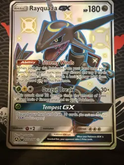 Pokemon Rayquaza GX 177A/168 Alternate Art Promo Holo Basic 180 HP JUMBO CARD - Image 1