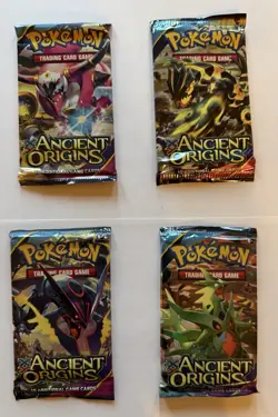 Pokemon TCG Ancient Origins Sealed Booster Pack Art Lot 4 Packs English - Image 1
