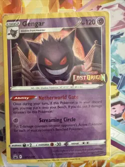 Pokemon TCG Gengar SWSH241 Lost Origin Stamped Prerelease Deck Sealed - Image 1