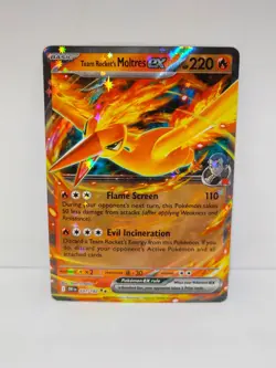 Pokemon Team Rocket's Moltres ex 031/182 Sv10: Destined Rivals Holo - Image 1