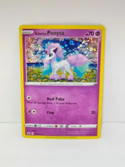 Pokemon TCG Galarian Ponyta Pokemon Promos SWSH013 Holo Promo Cosmos Holo... - Image 1