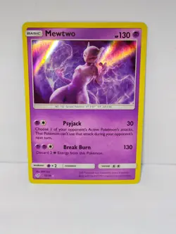 Pokemon TCG Mewtwo 12/18 SM Detective Pikachu Holo Rare MINT - Image 1