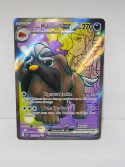 Pokemon - Arven’s Mabosstiff ex 218/182 - Destined Rivals Ultra Rare - NM - Image 1