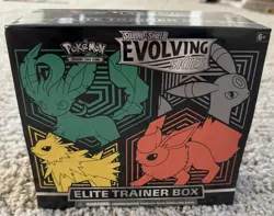 2021 Pokemon Evolving Skies Flareon Jolteon Umbreon Leafeon Elite Trainer Box - Image 1