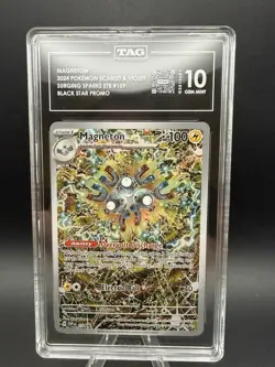 Pokemon Magneton Black Star Promo Card GEM MINT TAG 10 - Image 1