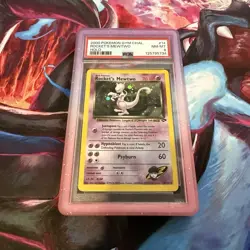2000 Pokemon Gym Challenge-Rocket's Mewtwo Holo-14/132-PSA 8 NM/Mint - Image 1
