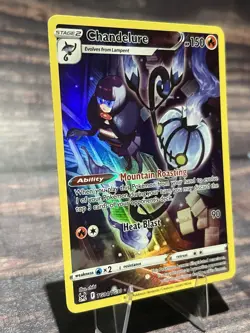 Pokemon TCG Chandelure TG04/TG30 Swsh11: Lost Origin Trainer Gallery Holo - Image 2