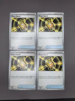 [4x Playset] Mega Signal 121/132 ME01: Mega Evolution (MEG) Pokemon TCG - Image 1