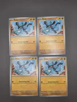 4x Riolu 076/132 x4 - Mega Evolutions - Pokemon TCG - Playset - Image 1