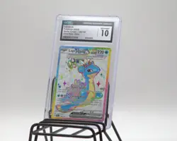 2024 Pokemon Lapras ex 158/142 Ultra Rare Full Art Holo CGC 10 Graded Gem Mint - Image 1