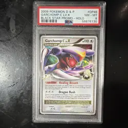 Pokemon Garchomp C Lv.X DP46 Diamond & Pearl Black Star Promo Holo PSA 8 - Image 2