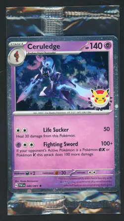 Ceruledge 040/091 Pokemon Day 2024 Stamped Promo SEALED - Image 1