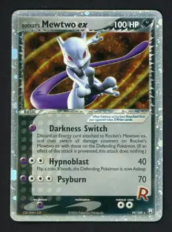 Rocket's Mewtwo ex 99/109 EX Team Rocket Returns Holo Pokemon - Image 1