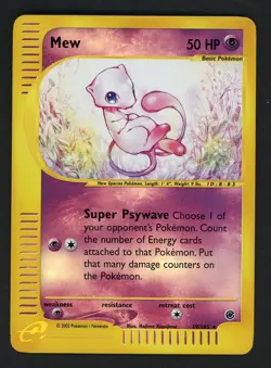 2002 Pokemon Expedition Mew #19/165 Reverse Holofoil - Image 1