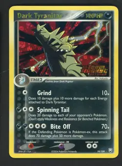 Pokemon Dark Tyranitar 19/109 Team Rocket Returns Rare EX Holo - Image 1