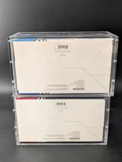 2x Pokemon SV10.5 Black Bolt White Flare Sealed Booster Bundle Display W/Acrylic - Image 2