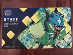 Teal Mask Ogerpon Pokemon Latin America LAIC 2025 (2024) STAFF Playmat - Image 1
