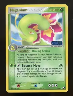 Pokemon Unseen Forces MEGANIUM 9/115 Holo Rare Stamped - Image 1
