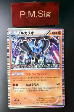 Lucario 106/BW-P Psycho Drive / Hail Blizzard Promo Holo Japanese Pokemon Card - Image 1