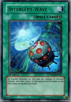 Yugioh Intercept Wave TSHD-EN050 1st Edition Ultra Rare NM - Image 1