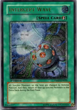 Yugioh Intercept Wave TSHD-EN050 1st Edition Ultimate Rare NM - Image 1