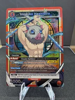 Inosuke Hashibira SR UE05BT/KMY-1-079 Union Arena Demon Slayer English - Image 1