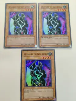 3x Gearfried the Iron Knight PSV-101 Super Rare LP - Image 1