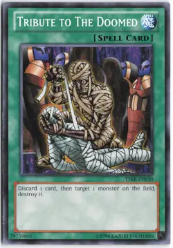 Yugioh - Tribute to the Doomed YSKR-EN030 Unlimited - Starter Deck: Kaiba Reload - Image 1