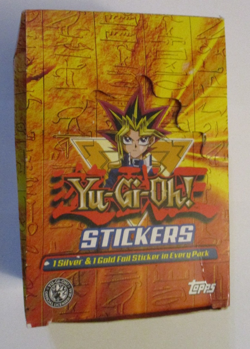Vintage Lot of 19 Yu-Gi-Oh Stickers Factory Sealed Packs with Box 1997 Topps - Image 2