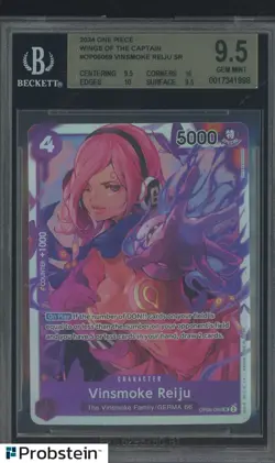 2024 One Piece #OP06069 Wings of the Captain Vinsmoke Reiju SR BGS 9.5 - Image 1