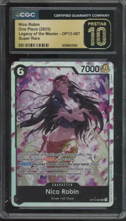 2025 One Piece Legacy Of The Master Super Rare Nico Robin Pristine CGC 10 - Image 1