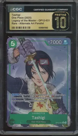 2025 One Piece Legacy Of The Master Rare #OP12-031 Tashigi Pristine CGC 10 - Image 1