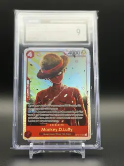 Monkey.D.Luffy Super Rare One Piece CCG Legacy of the Master OP12-015 CGC 9 - Image 1