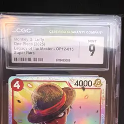 Monkey.D.Luffy Super Rare One Piece CCG Legacy of the Master OP12-015 CGC 9 - Image 3