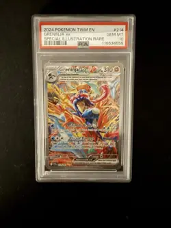 Pokemon 2024 Greninja ex 214/167 SIR Twilight Masquerade GEM MINT PSA 10 - Image 1